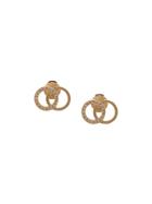 Hadar Nornberg Layered Circular Stud Earrings - Yellow & Orange