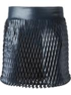 Jay Ahr Cut-out Detail Mini Skirt, Women's, Size: 34, Blue, Polyester