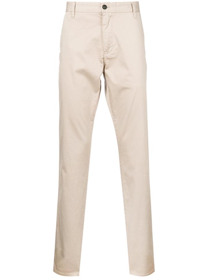 Emporio Armani Straight-leg Chinos - Nude & Neutrals