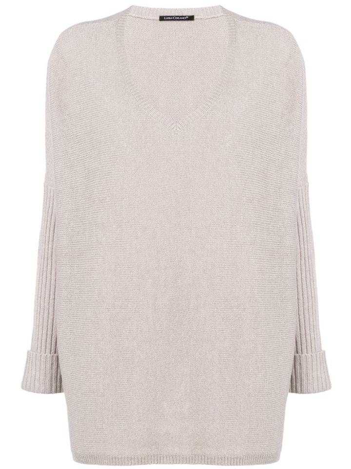 Luisa Cerano Scoop Neck Jumper - Grey