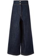 Kenzo Cropped Wide-leg Jeans - Blue