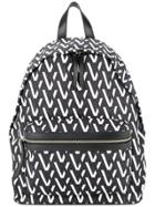 Ports V All-over Print Backpack - Black