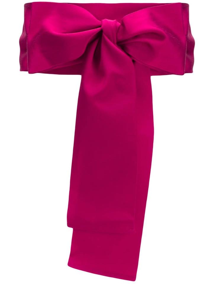 Sara Roka Bow Detail Belt - Pink