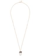 Bibi Van Der Velden Lion On Pearl Necklace - Metallic