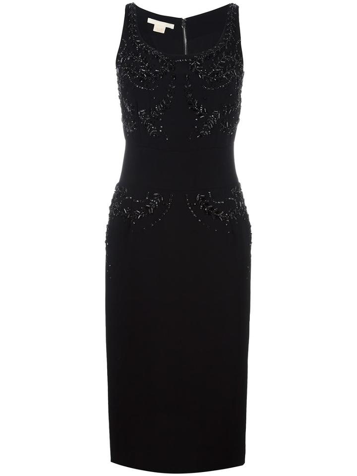 Antonio Berardi Embellished Sleeveless Dress, Women's, Size: 40, Black, Silk/spandex/elastane/modal