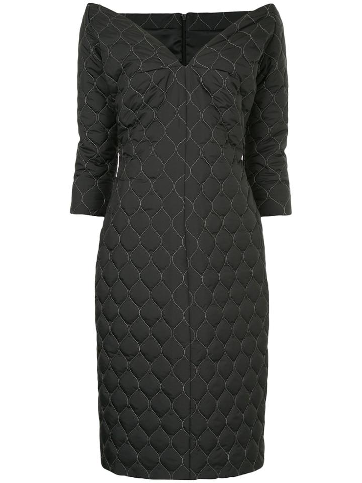 Zambesi Tulip Quilted Mid Dress - Black