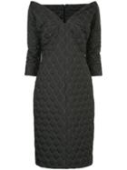 Zambesi Tulip Quilted Mid Dress - Black