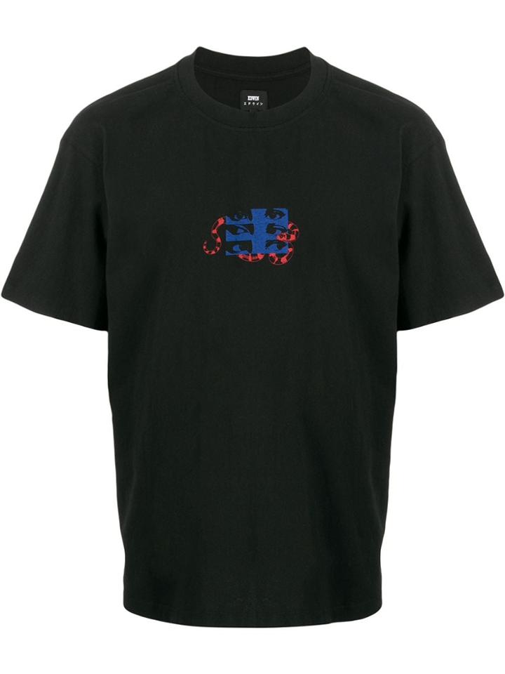 Edwin Girl Print Short Sleeve T-shirt - Black