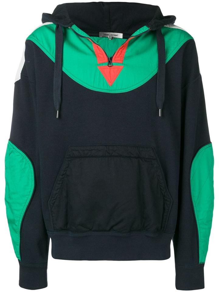 Isabel Marant Shell-panelled Sweatshirt - Blue