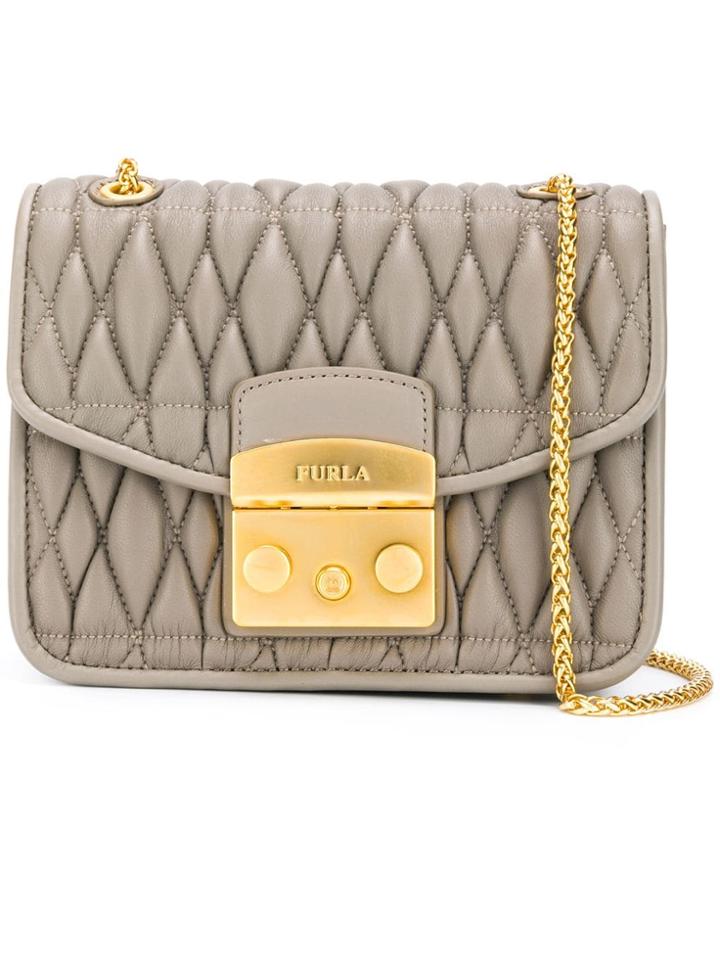 Furla Metropolis Quilted Cross Body Bag - Neutrals