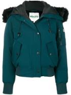 Kenzo Hooded Puffa Jacket - Green