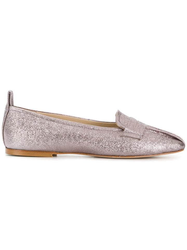 Anna Baiguera Glitter Ballerina Shoes - Pink & Purple