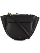 Wandler Half Moon Foldover Flap Satchel - Black