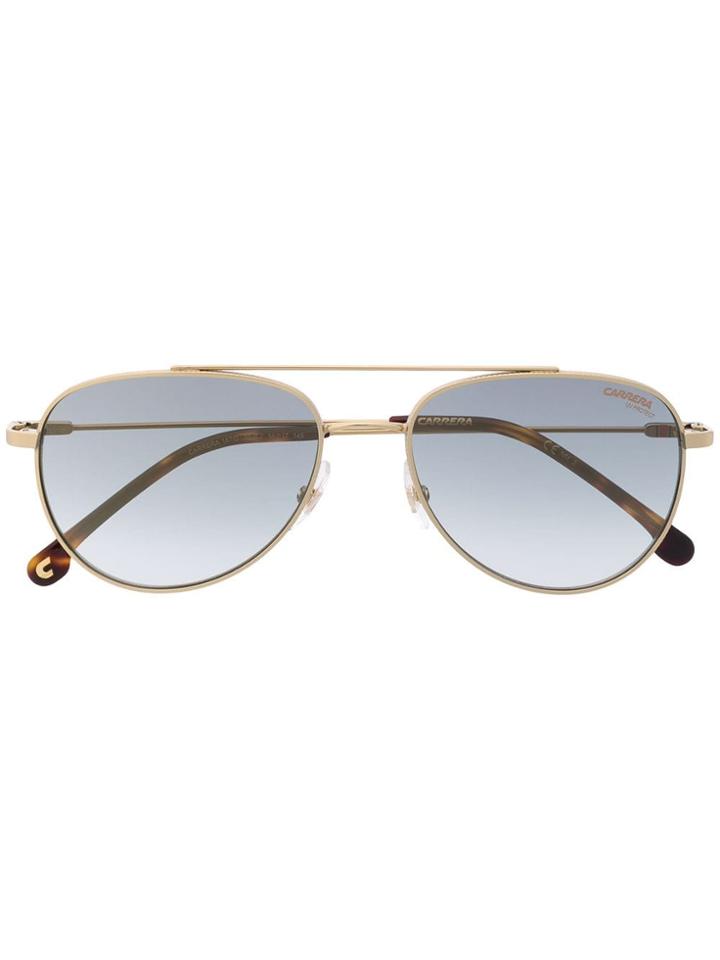 Carrera Tinted Aviator Sunglasses - Gold