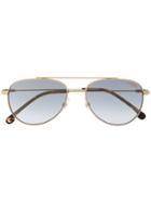 Carrera Tinted Aviator Sunglasses - Gold