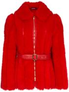 Sies Marjan Harlyn Lamb Fur Jacket - Red