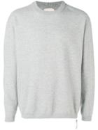 Laneus Long-sleeve Fitted Sweater - Grey