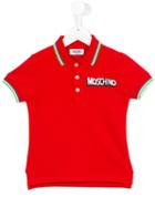 Moschino Kids Embroidered Polo Shirt, Boy's, Size: 12 Yrs, Red