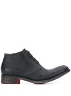 A Diciannoveventitre Leather Lace-up Boots - Black