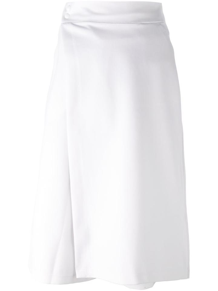 Adidas Originals Adidas Originals X Hyke Mid-length Skort, Women's, Size: 40, White, Cotton/polyester/polyurethane