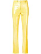 Alberta Ferretti Skinny Trousers - Yellow & Orange
