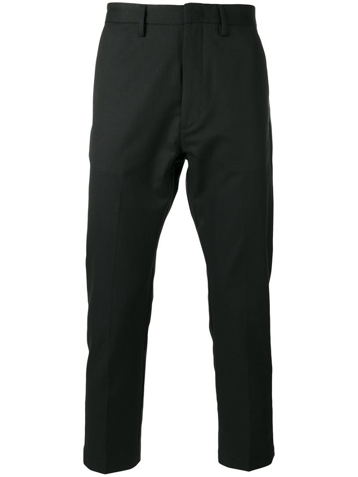 Pence Cropped Tailored Trousers, Men's, Size: 48, Black, Cotton/wool