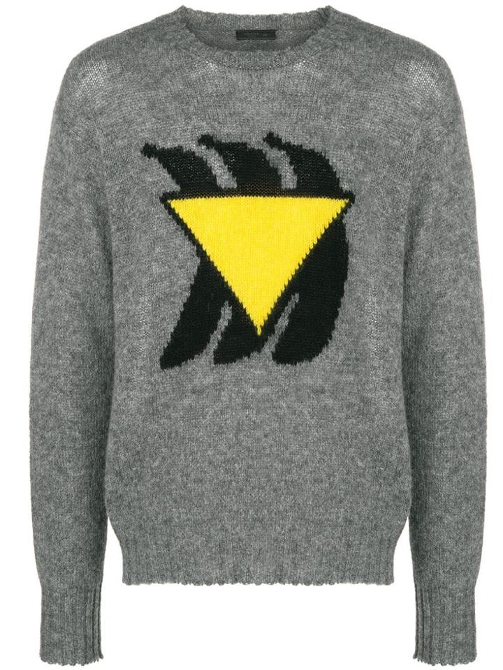 Prada Banana Knit Jumper - Grey