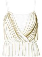 Manning Cartell Lace Detail Pleated Top - White