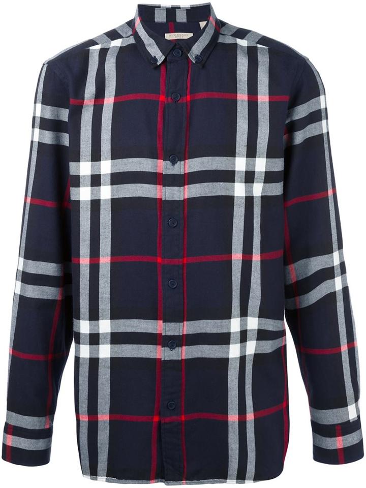Burberry Checked Button-down Shirt