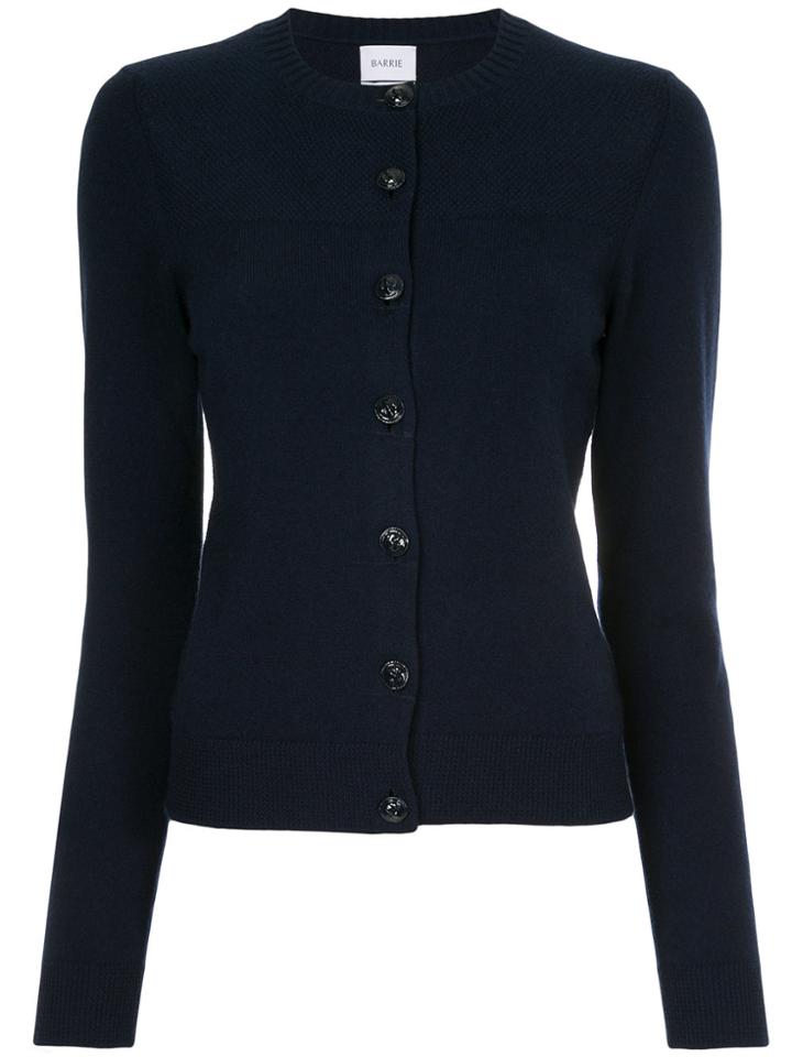 Barrie Round Neck Cardigan - Blue