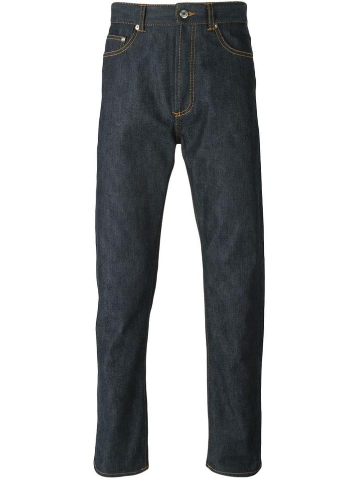 Givenchy Star Patch Jeans, Men's, Size: 33, Blue, Cotton/spandex/elastane
