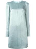 Lanvin Structured Shoulder Dress, Women's, Size: 34, Green, Silk/wool/acrylic