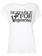Stella Mccartney Suitable For Vegetarians Printed T-shirt - White