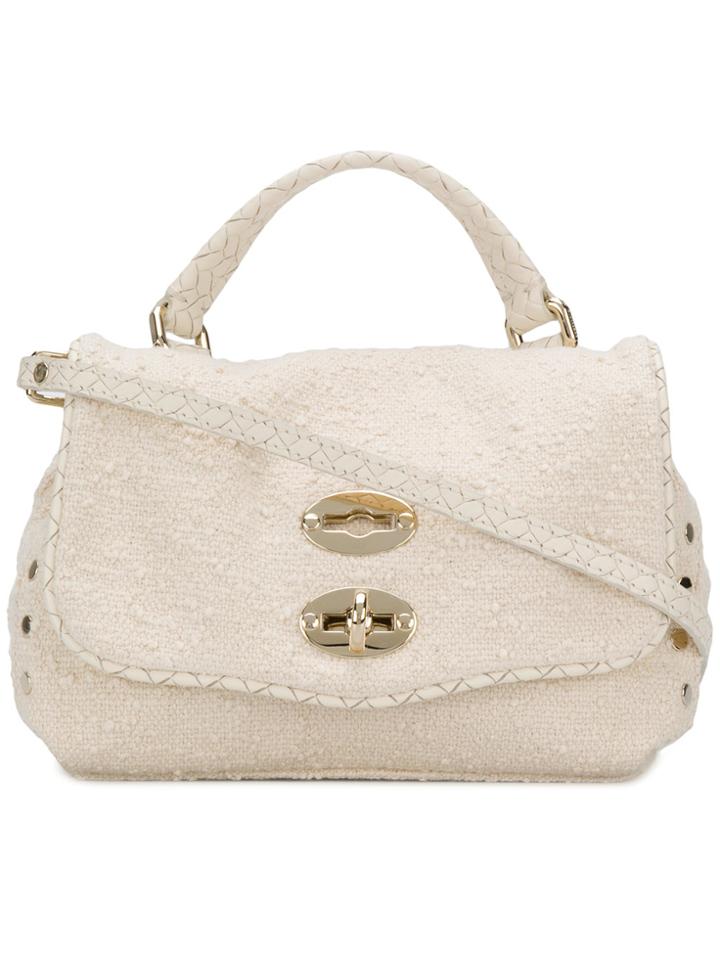 Zanellato Postina Baby Flip Lock Tote Bag - White