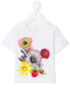 Stella Mccartney Kids - Floral Collage Print Chuckle T-shirt - Kids - Cotton - 18 Mth, White