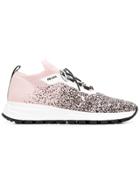 Prada Sock Lace-up Sneakers - Pink