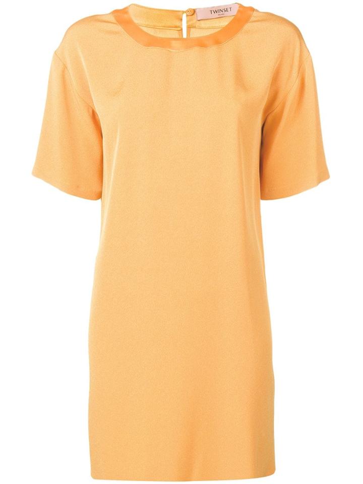 Twin-set Short T-shirt Dress - Yellow