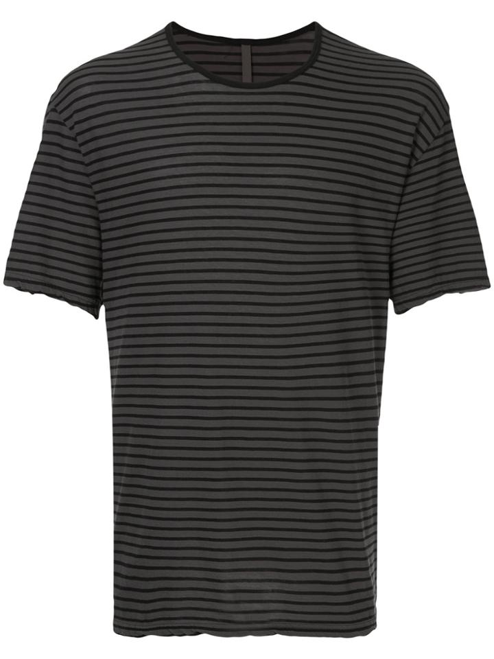 Kazuyuki Kumagai Basic Striped T-shirt - Grey