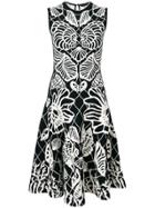 Alexander Mcqueen Butterfly Pattern Dress - Black