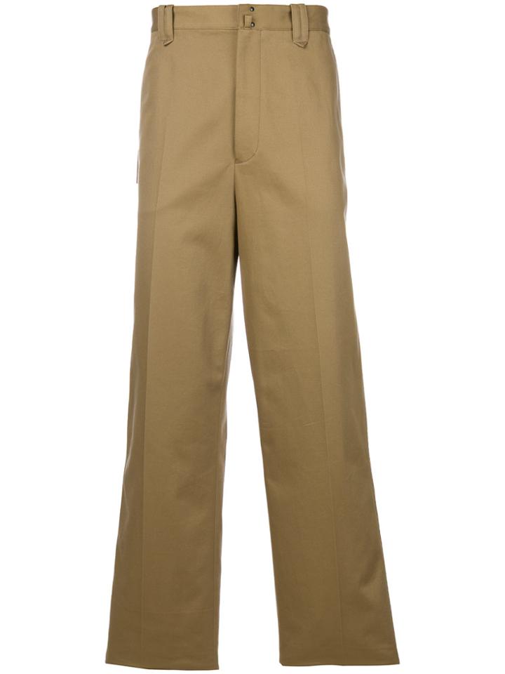 Lanvin Wide Leg Chinos - Brown