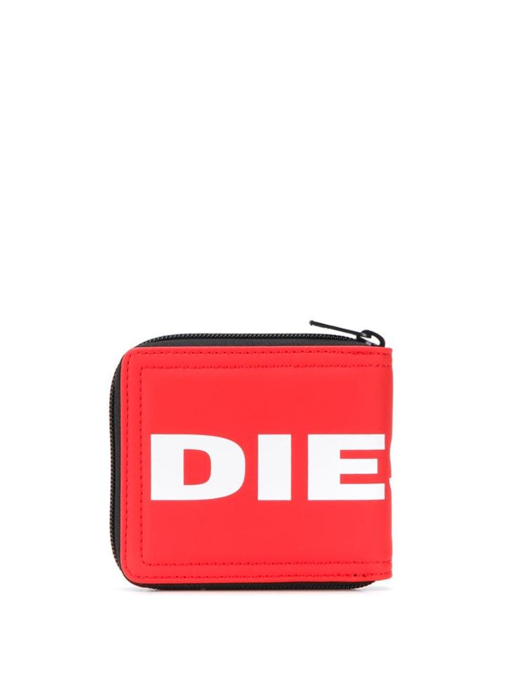 Diesel Zip Around Wallet - Red