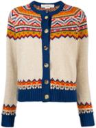 Golden Goose Fair Isle Knitted Cardigan - Neutrals