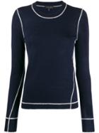 Rag & Bone Striped Knitted Top - Blue