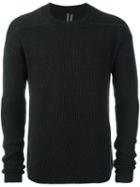 Rick Owens Crew Neck Jumper, Men's, Size: Small, Black, Polyamide/cashmere/wool