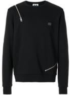 Les Hommes Urban Logo Zip Sweatshirt - Black