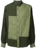 Yohji Yamamoto H-siv Roll-up Shirt Dyed - Green