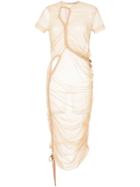 Preen By Thornton Bregazzi Stretch Tulle Dress - Nude & Neutrals