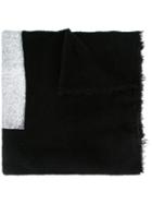 Nil0s Frayed Scarf, Men's, Black, Wool