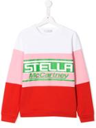 Stella Mccartney Kids Contrast Logo Sweatshirt - Pink