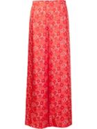 Creatures Of The Wind High-waisted Palazzo Pants, Women's, Size: 0, Red, Silk